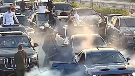 Mersin'de düğün konvoyuna ceza yağdı, araçlar trafikten men edildi