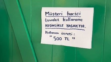 Akyaka'da tuvalet ücreti 500 TL olarak belirlendi