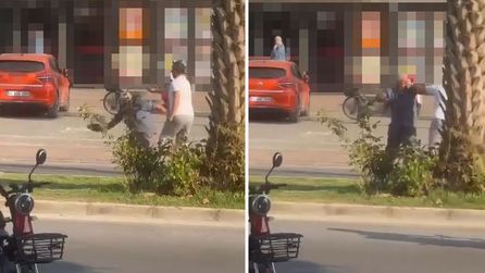 Gazipaşa'da Taksi Şoförü ve Motosiklet Sürücüsü Kavga Etti