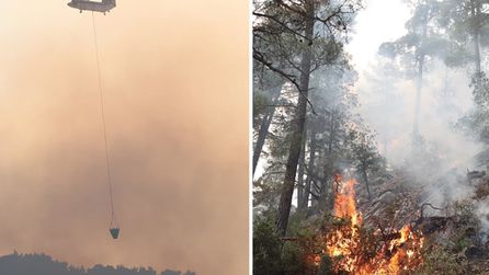 Antalya'da orman yangını söndürme çalışmaları devam ediyor