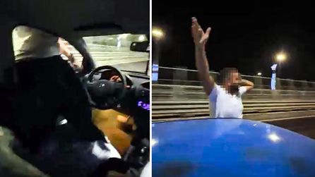 Adana'da direksiyonu bırakıp camdan sarkan sürücü gözaltına alındı