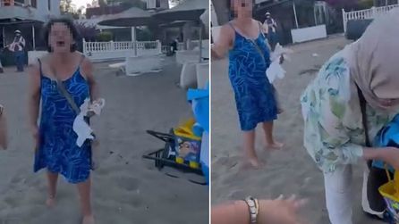 Seferihisar'da plajda yaşanan hakaret olayı sonrası gözaltı