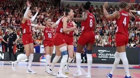 A Milli Kadın Voleybol Takımı Polonya'yı 3-1 yenerek 7. galibiyetini aldı