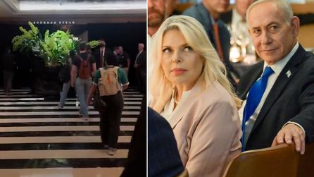 Netanyahu'nun ABD ziyareti sırasında oteline protesto baskını düzenlendi