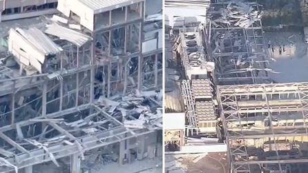 Kumamoto'da büyük deprem sonrası alışveriş merkezi yıkıldı