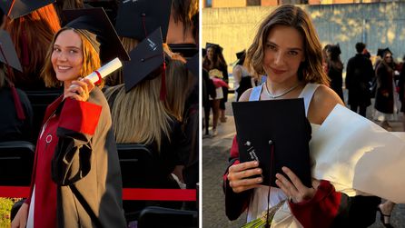 Alina Boz Radyo, Televizyon ve Sinema diplomasını aldı