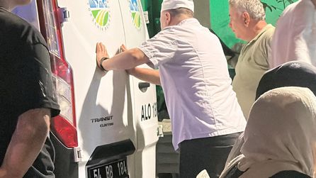 Bir babanın en zor anı! Evladına vedası kahretti