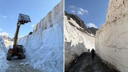 Cilo Dağı'nda Temmuz Ayında Kar Kalınlığı 6 Metreyi Aştı