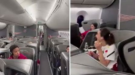 THY pilotu A Milli Kadın Voleybol Takımı için anlamlı anons yaptı
