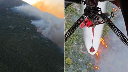Antalya Kaş'ta Orman Yangınına Müdahale Başlatıldı
