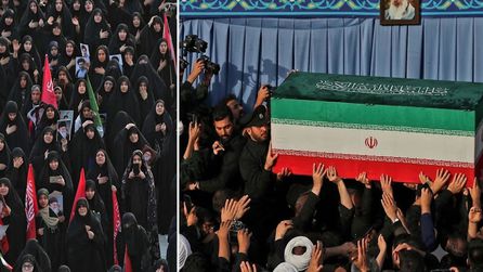 Ali Hamaney'in cenazesi Irak'ta düzenleniyor, gözyaşları sel oldu