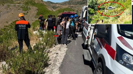 Manavgat'ta uçuruma düşen otomobilde 5 kişi hayatını kaybetti