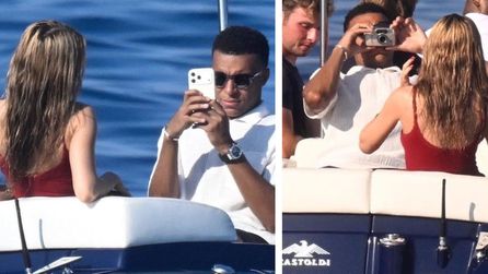 Kylian Mbappe ve Ester Exposito Sardinya'da tatil yapıyor