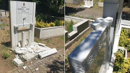 Üsküdar'da Mezarlık Tahrip Ettiği Belirlenen Şüpheli Tutuklama Talebiyle Sevk Edildi