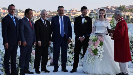 İsmail Yüksek ve Esin Matraş nikah törenini düzenledi