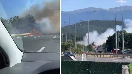 Bursa Kestel'de orman yangınına havadan ve karadan müdahale ediliyor