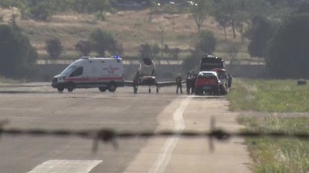 Yunuseli Havalimanı'nda uçak alarmı, durum kontrol altına alındı
