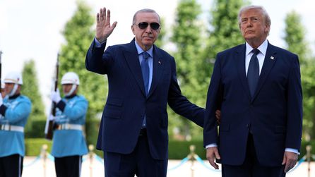 Trump Beştepe'de karşılandı, Diriliş Ertuğrul müziği çaldı