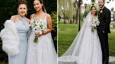 Reha Muhtar'ın kızı Ayşe Nazlı Yumlu nikah masasına oturdu
