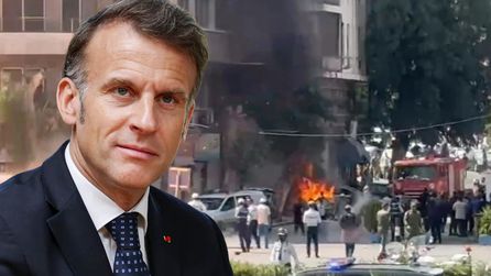 Macron'un Suriye Ziyaretinde Patlama Meydana Geldi