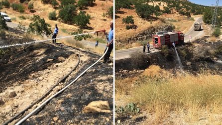 Gaziantep'te Tarla Yangınında Bir Kişi Hayatını Kaybetti