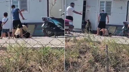 Kırıkhan'da konteyner kentte şiddet olayı yaşandı