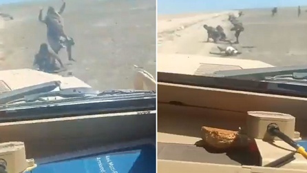 Yemen'de çatışmalarda Husi güçleri zırhlı araçla ezildi