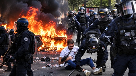 Fransa'da Eğitim Protestoları Paris Sokaklarını Sarsıyor