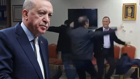 Muş'taki AK Parti binasında eğlenceli anlar tartışmalara yol açtı