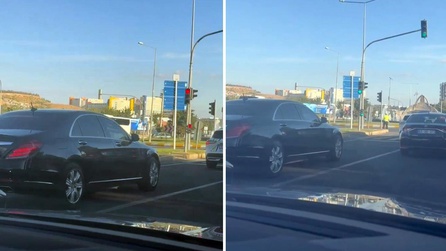 İçişleri Bakanı Çiftçi Şanlıurfa'da trafik kuralına uydu