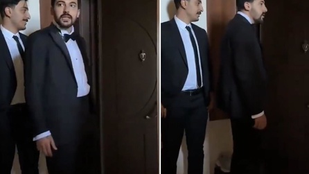 Damat ve arkadaşları yanlış adrese giderek komik anlar yaşadı