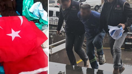 Çerkezköy'de Türk bayraklarıyla ilgili sosyal medya skandalı