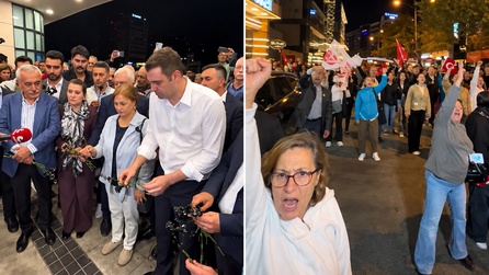 İzmir'de YENİ Parti, Cemil Tugay'ın AK Parti'ye geçişini protesto etti