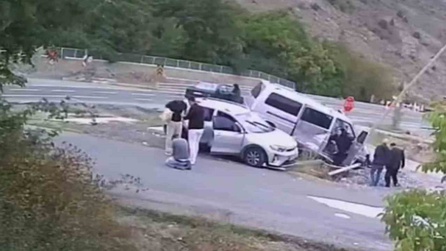 Gümüşhane'de meydana gelen kazada 4 kişi yaralandı