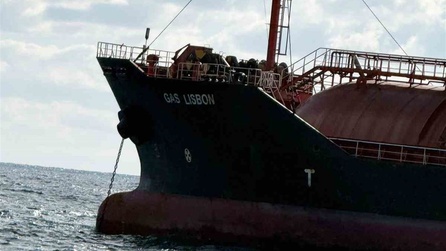 GAS LISBON tankerinin İstanbul açıklarındaki durumu belgelendi