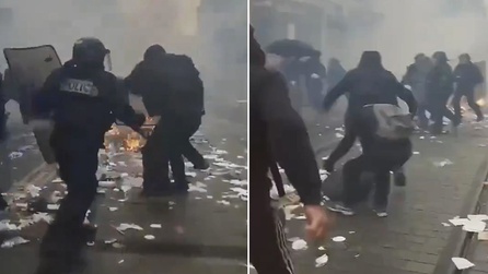 Fransa'da Lise Öğrencileri Eğitim Koşulları İçin Protesto Düzenliyor