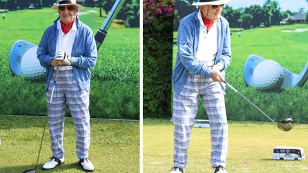 Rahmi Koç golf etkinliğinde dikkat çekti, 96 yaşında