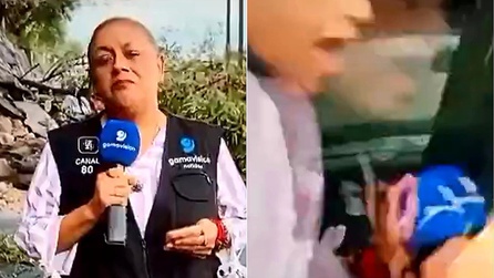 Monterrey'de canlı yayında kamyonet gazetecilere çarptı