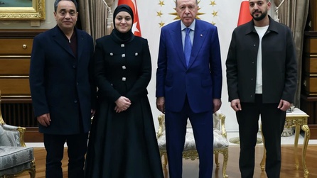 Cumhurbaşkanı Erdoğan, Hind Rajab'ın ailesini kabul etti